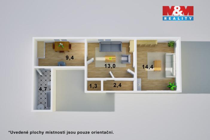 Prodej rodinného domu, Úpohlavy, 45 m2