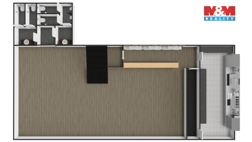 Pronájem komerční nemovitosti, Kladno - Kročehlavy, U tržnice, 143 m2