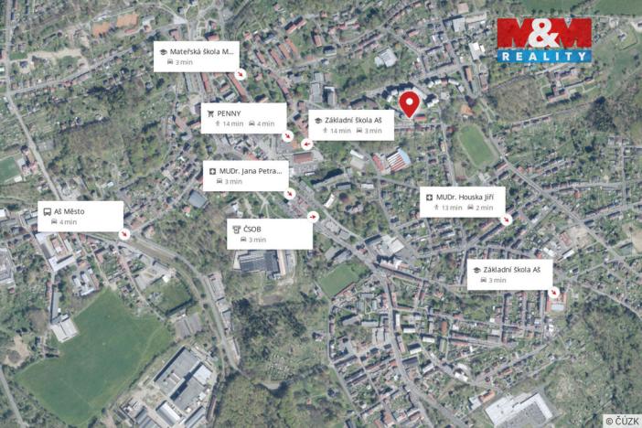 Prodej bytu 4+1, Aš, Petra Bezruče, 77 m2