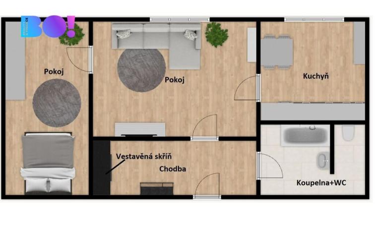 Prodej bytu 2+1, Ostrava, Oskara Motyky, 43 m2