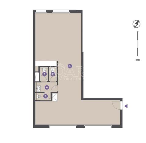 Pronájem kanceláře, Praha - Prosek, Litoměřická, 87 m2