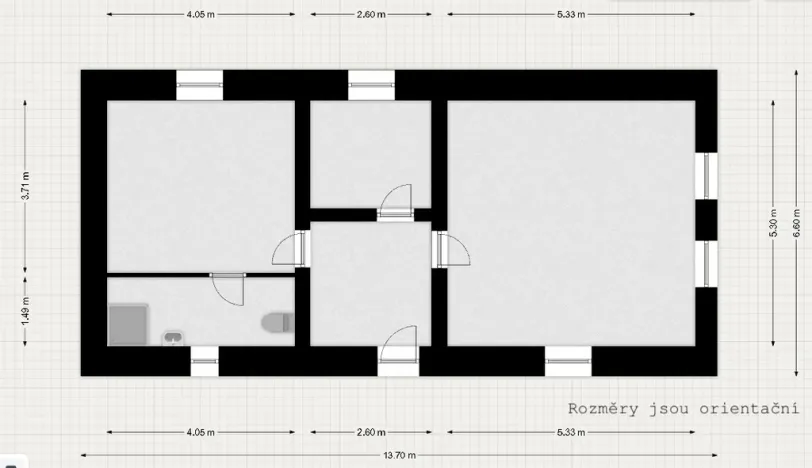 Prodej rodinného domu, Nezvěstice, 64 m2