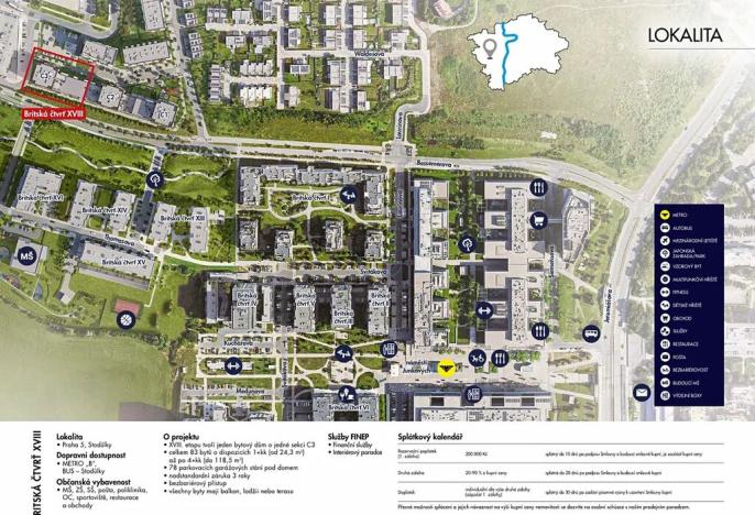 Prodej bytu 4+kk, Praha, Bessemerova, 97 m2