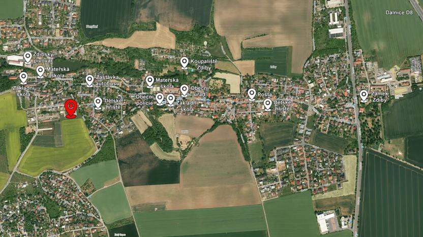 Prodej pozemku pro bydlení, Zdiby, Za Stodolou, 677 m2