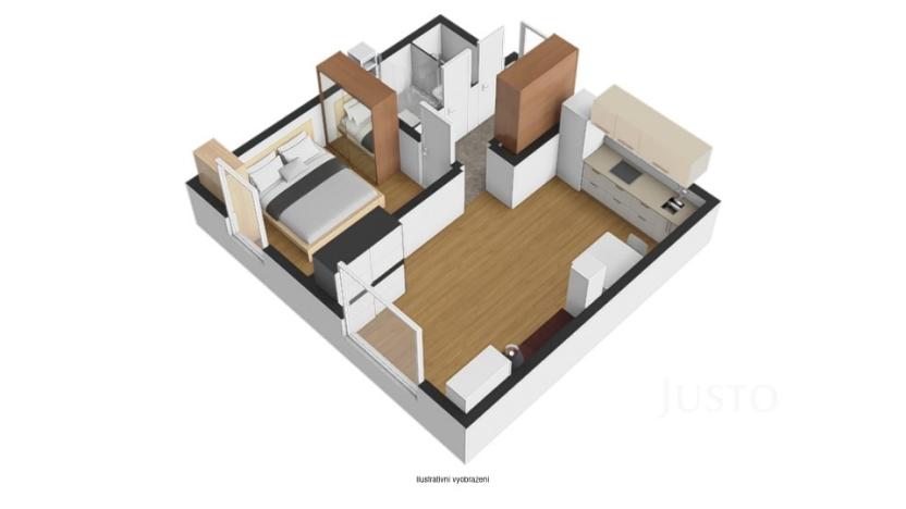 Pronájem bytu 2+kk, Hostivice, Za Mlýnem, 44 m2