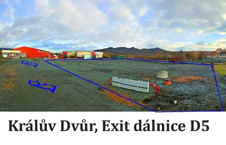 Pronájem komerčního pozemku, Králův Dvůr, Průmyslová, 1000 m2