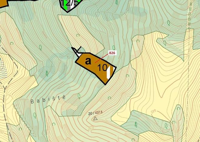Dražba lesa, Zubrnice, 4610 m2