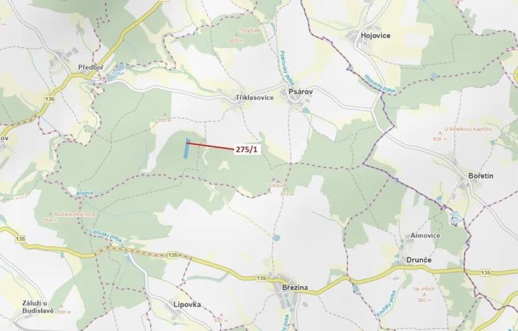 Dražba lesa, Psárov, 15717 m2