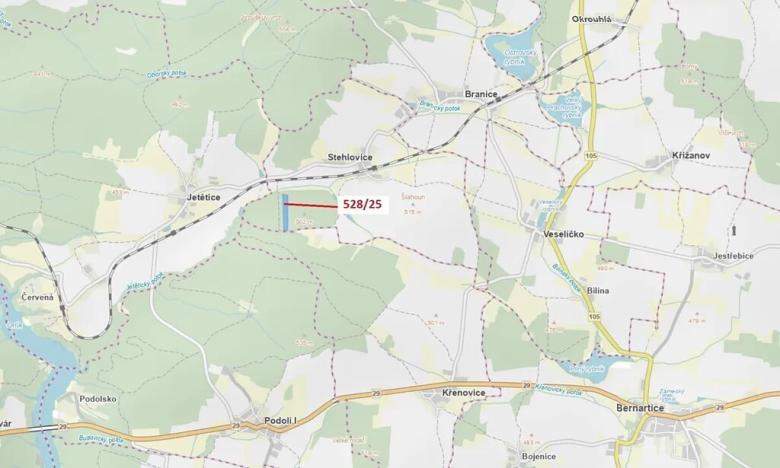 Dražba lesa, Stehlovice, 29451 m2