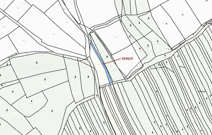 Dražba pozemku, Bojkovice, 537 m2