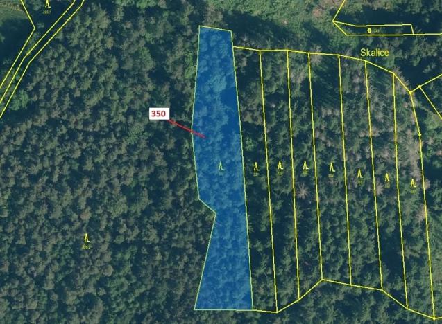 Dražba lesa, Kovčín, 3476 m2