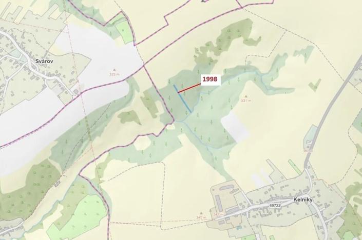 Dražba lesa, Kelníky, 1069 m2