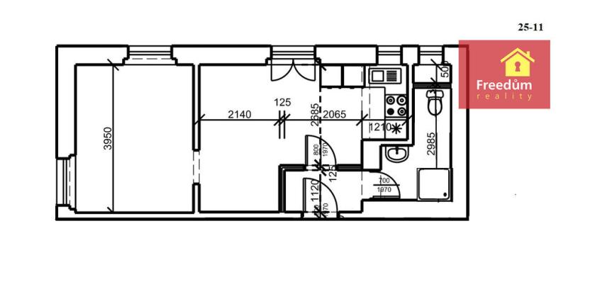 Prodej bytu 2+kk, Teplice, Vrchlického, 36 m2
