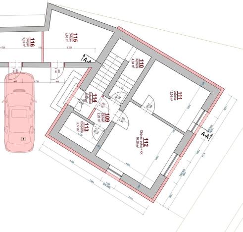 Pronájem bytu 2+kk, Holice, Hradecká, 42 m2