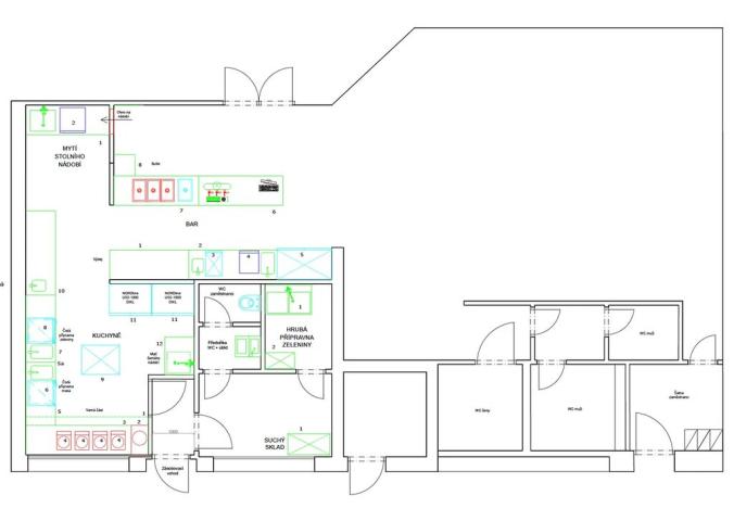 Pronájem restaurace, Praha - Stodůlky, Hábova, 142 m2