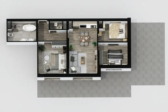 Prodej bytu 4+kk, Třešť, Nádražní, 82 m2