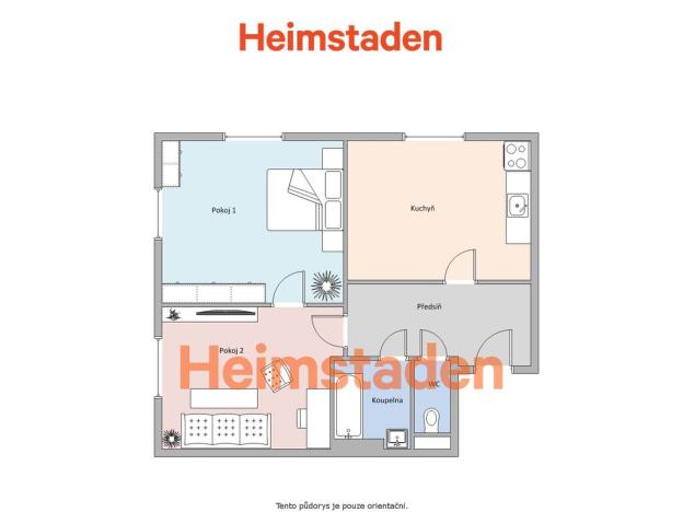 Pronájem bytu 2+1, Havířov - Město, Marxova, 57 m2