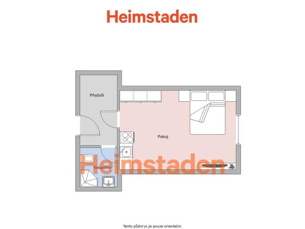 Pronájem bytu 1+kk, Havířov - Město, Hlavní třída, 25 m2