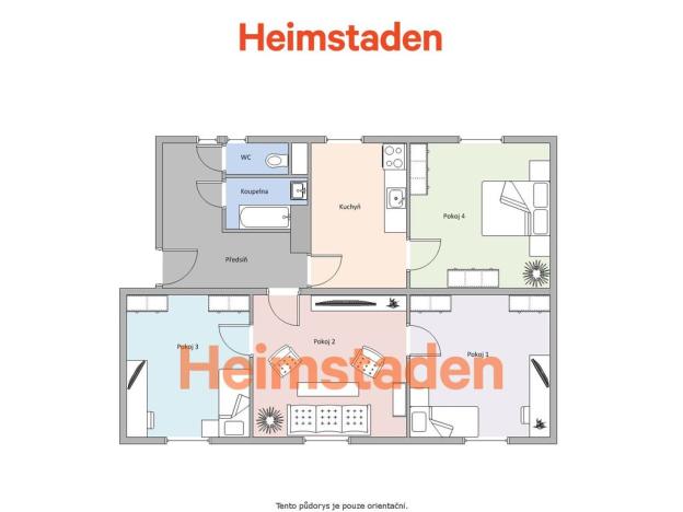 Pronájem bytu 4+1, Havířov - Město, E. F. Buriana, 78 m2