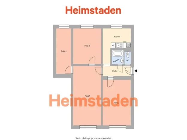Pronájem bytu 4+1, Havířov - Město, E. F. Buriana, 78 m2