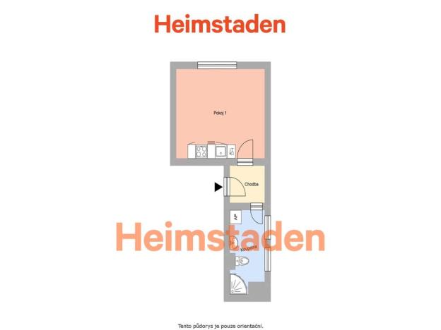Pronájem bytu 1+kk, Ostrava - Moravská Ostrava, Sadová, 30 m2