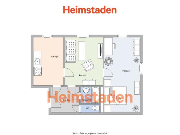 Pronájem bytu 2+1, Ostrava - Poruba, Alšova, 61 m2
