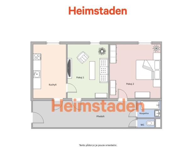 Pronájem bytu 2+1, Ostrava - Poruba, 17. listopadu, 56 m2