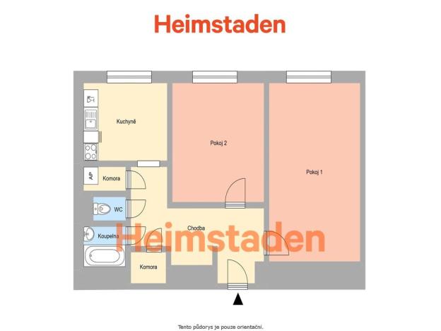 Pronájem bytu 2+1, Ostrava - Poruba, Hlavní třída, 61 m2