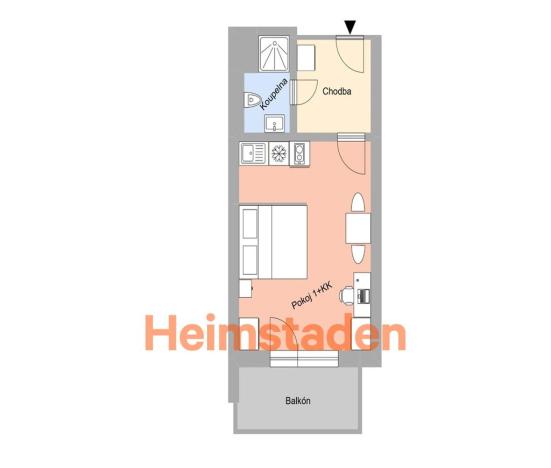 Pronájem bytu 1+kk, Plzeň - Jižní Předměstí, Magisterská, 30 m2