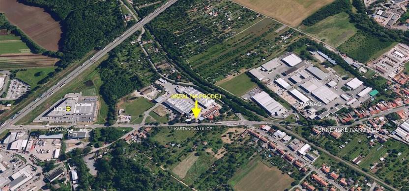Prodej skladu, Brno, Kaštanová, 1806 m2