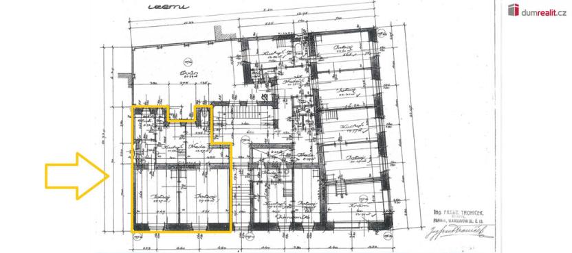 Prodej bytu 3+1, Praha - Holešovice, Janovského, 90 m2
