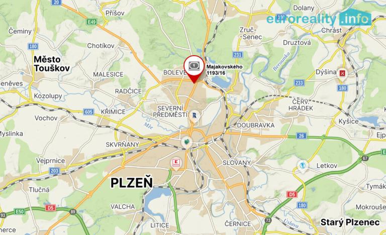 Prodej bytu 3+1, Plzeň, Majakovského, 72 m2