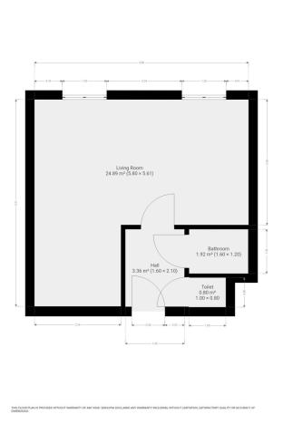 Pronájem bytu 1+kk, Praha - Záběhlice, Topolová, 30 m2