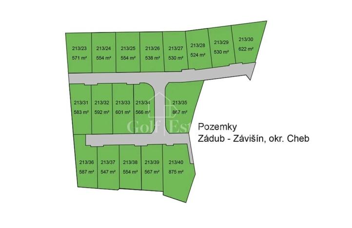 Prodej pozemku pro bydlení, Zádub-Závišín, 538 m2