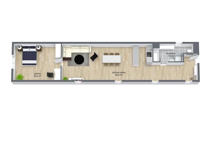 Prodej bytu 2+kk, Říčany, Říčanská, 79 m2