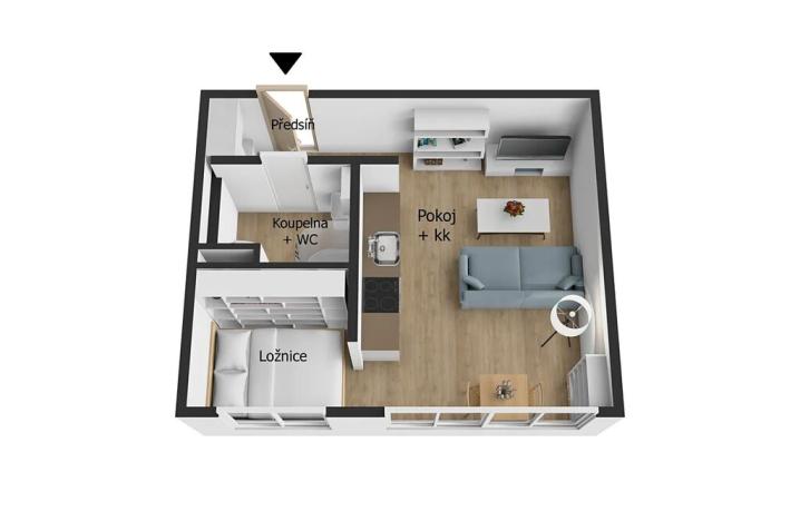 Prodej bytu 1+1, Ostrava, Nádražní, 30 m2