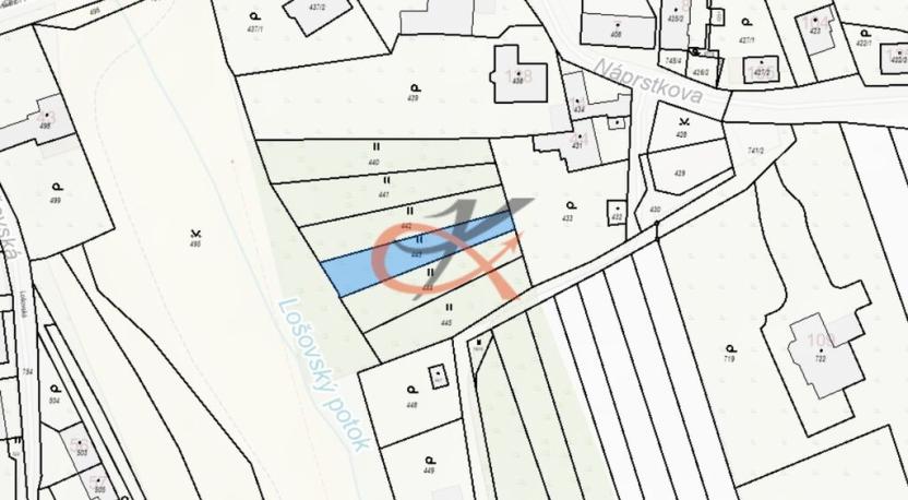 Prodej louky, Olomouc, 411 m2