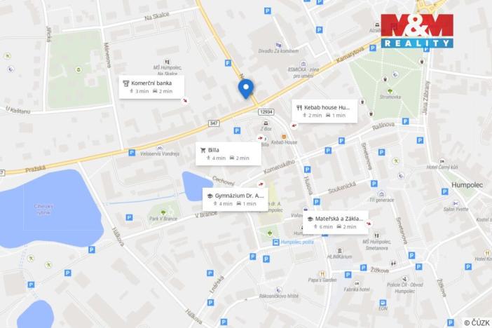 Pronájem bytu 2+kk, Humpolec, Nerudova, 35 m2