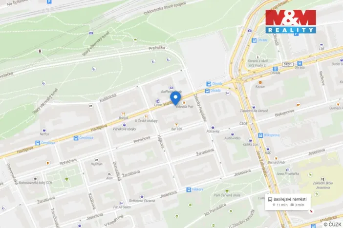 Prodej bytu 1+kk, Praha - Žižkov, Hartigova, 29 m2