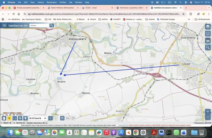 Prodej pozemku, Postoloprty, 3500 m2