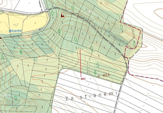 Dražba lesa, Mladoňovice, 2344 m2