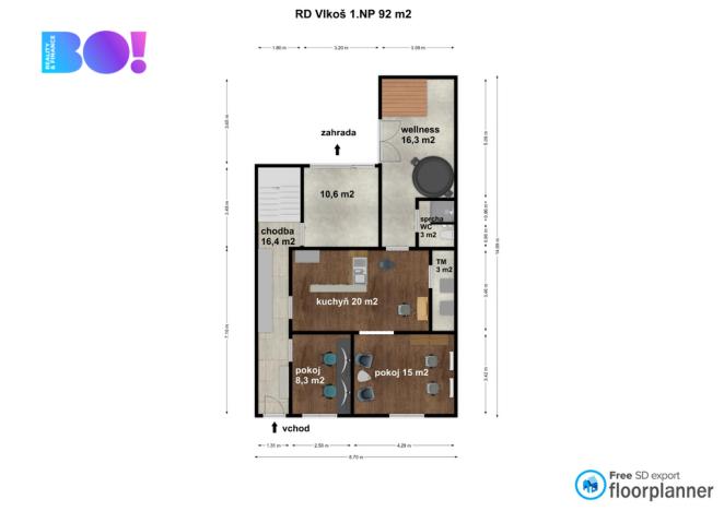 Prodej rodinného domu, Vlkoš, Kyselovská, 226 m2