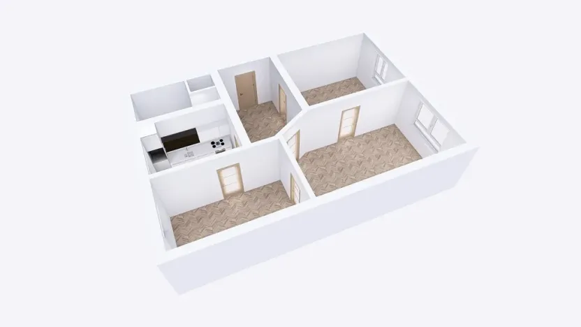 Prodej bytu 3+1, Jeseník, Fučíkova, 86 m2