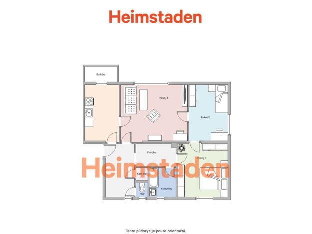 Pronájem bytu 3+1, Havířov - Šumbark, Dukelská, 72 m2