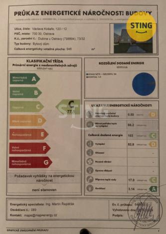 Prodej bytu 4+1, Ostrava, Václava Košaře, 78 m2
