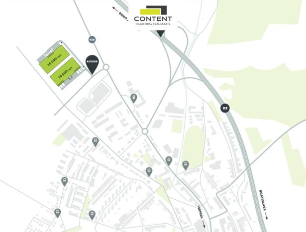 Pronájem výrobních prostor, Hustopeče, Brněnská, 11000 m2