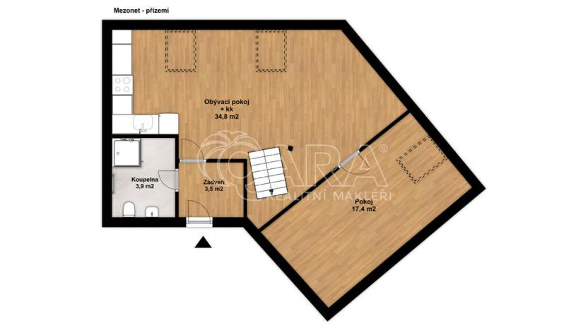 Pronájem bytu 3+kk, Praha - Vysočany, Spojovací, 91 m2