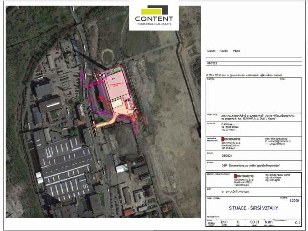 Pronájem výrobních prostor, Kladno - Dubí, Dubská, 3324 m2