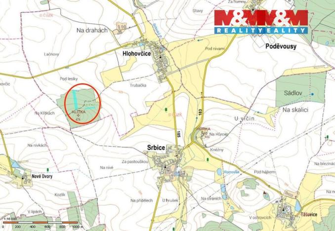 Prodej lesa, Hlohovčice, 10323 m2