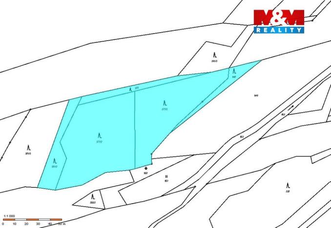 Prodej lesa, Olšany, 8828 m2